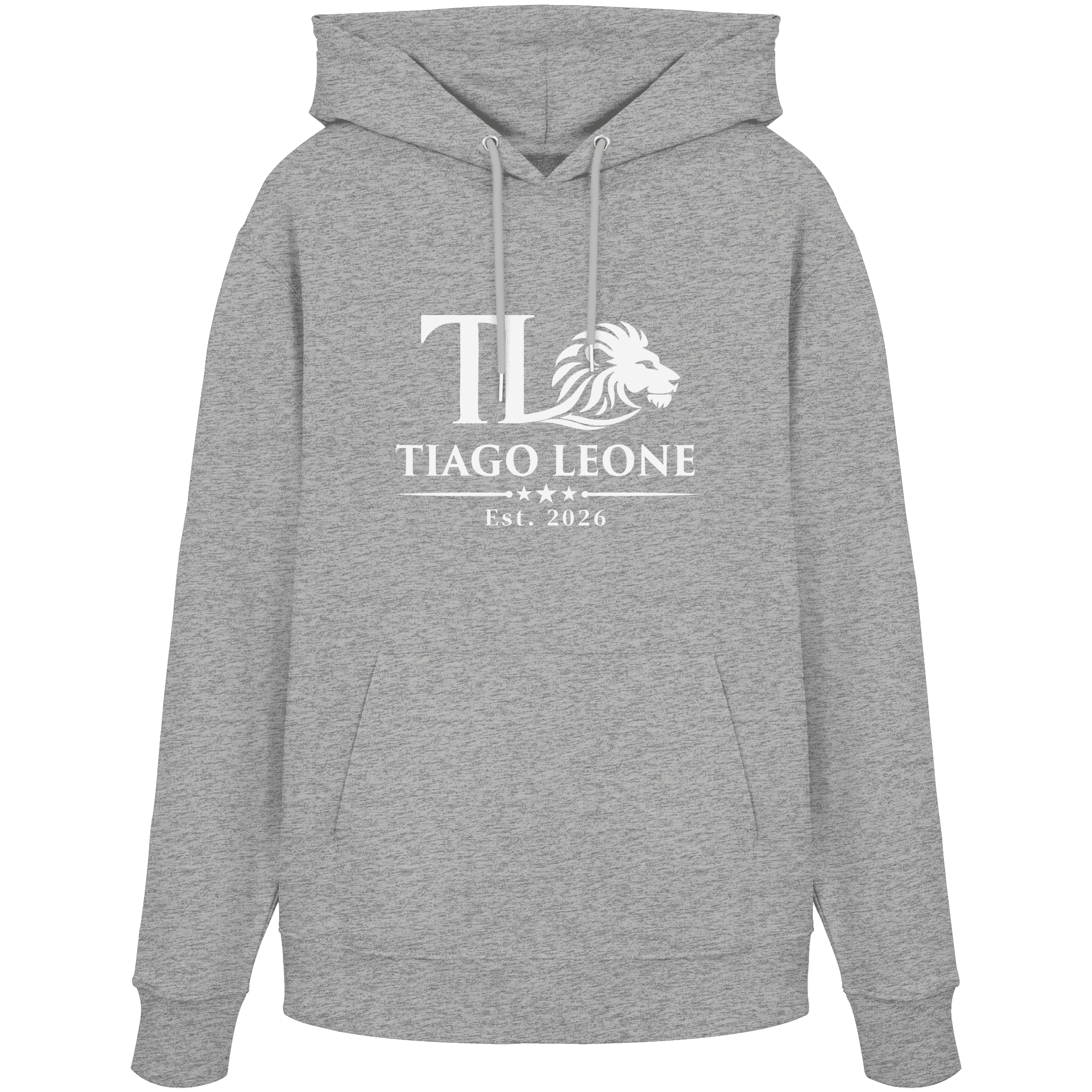 TIAGO LEONE Organic Hoodie Heather Grey