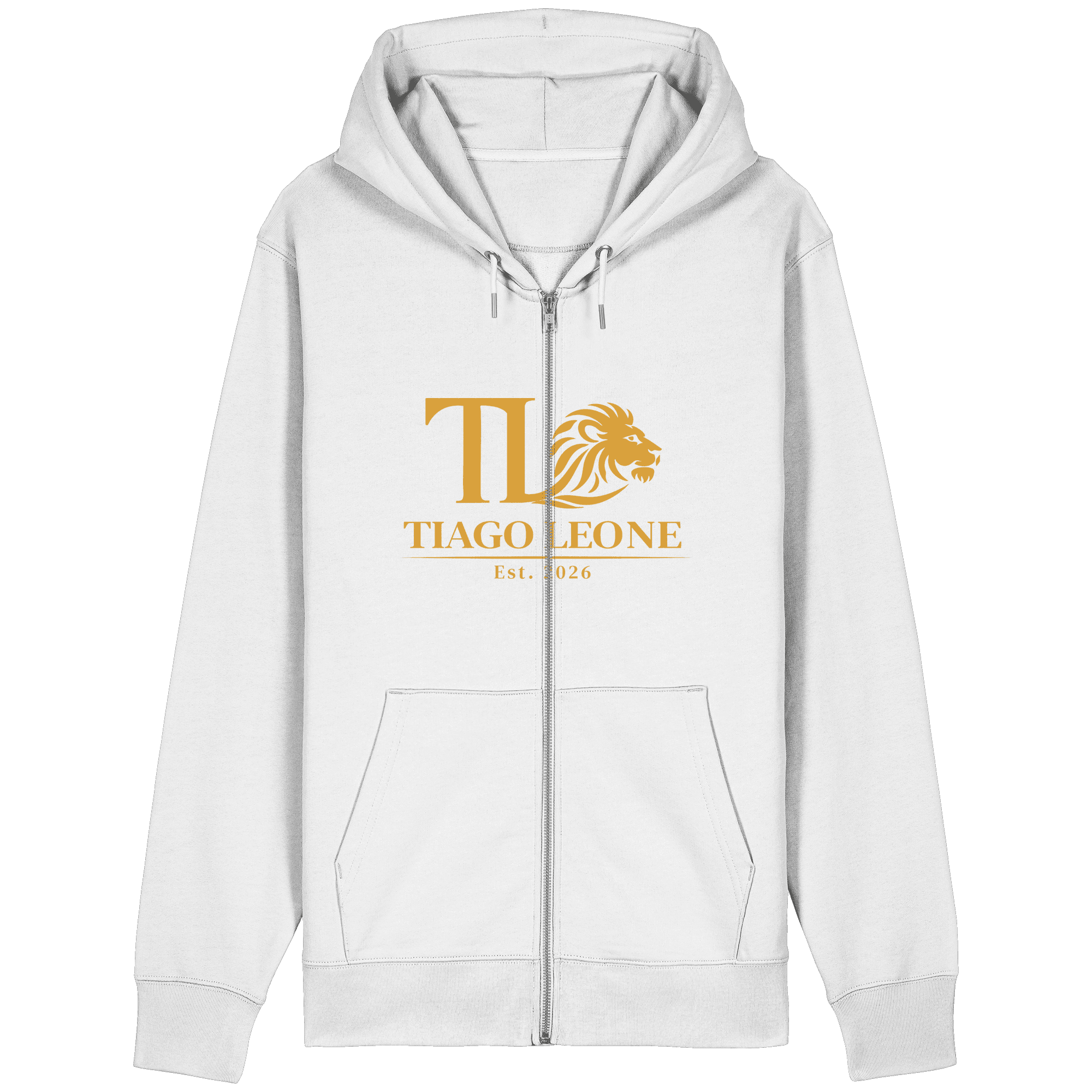 TIAGO LEONE Organic Relaxed Zipper White